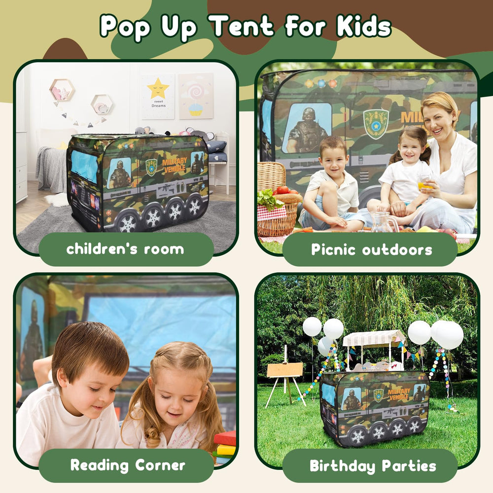 Doolmin green vehicle play area offers space for 3–4 kids to share fun.