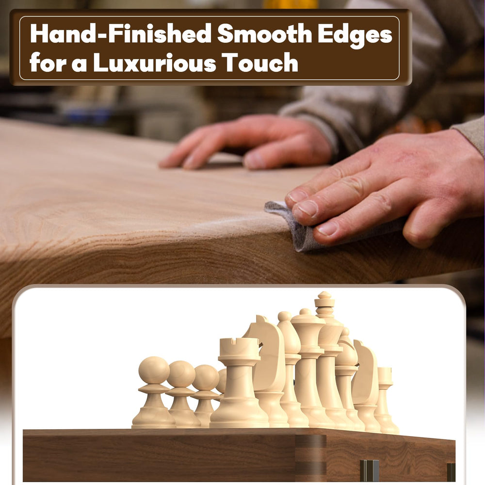Doowroodni checkers on board showing 2-in-1 versatility