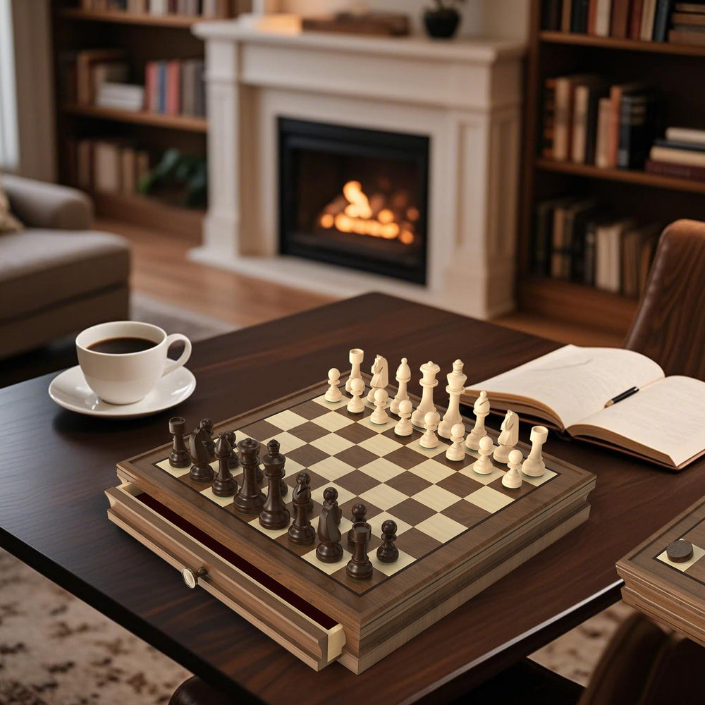 Doowroodni Staunton-style chess pieces for authentic gameplay