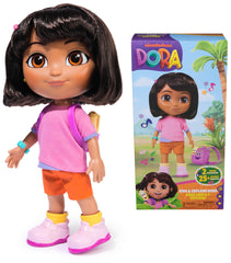 Dora Sing & Explore doll face closeup showing expressive features for imaginative play