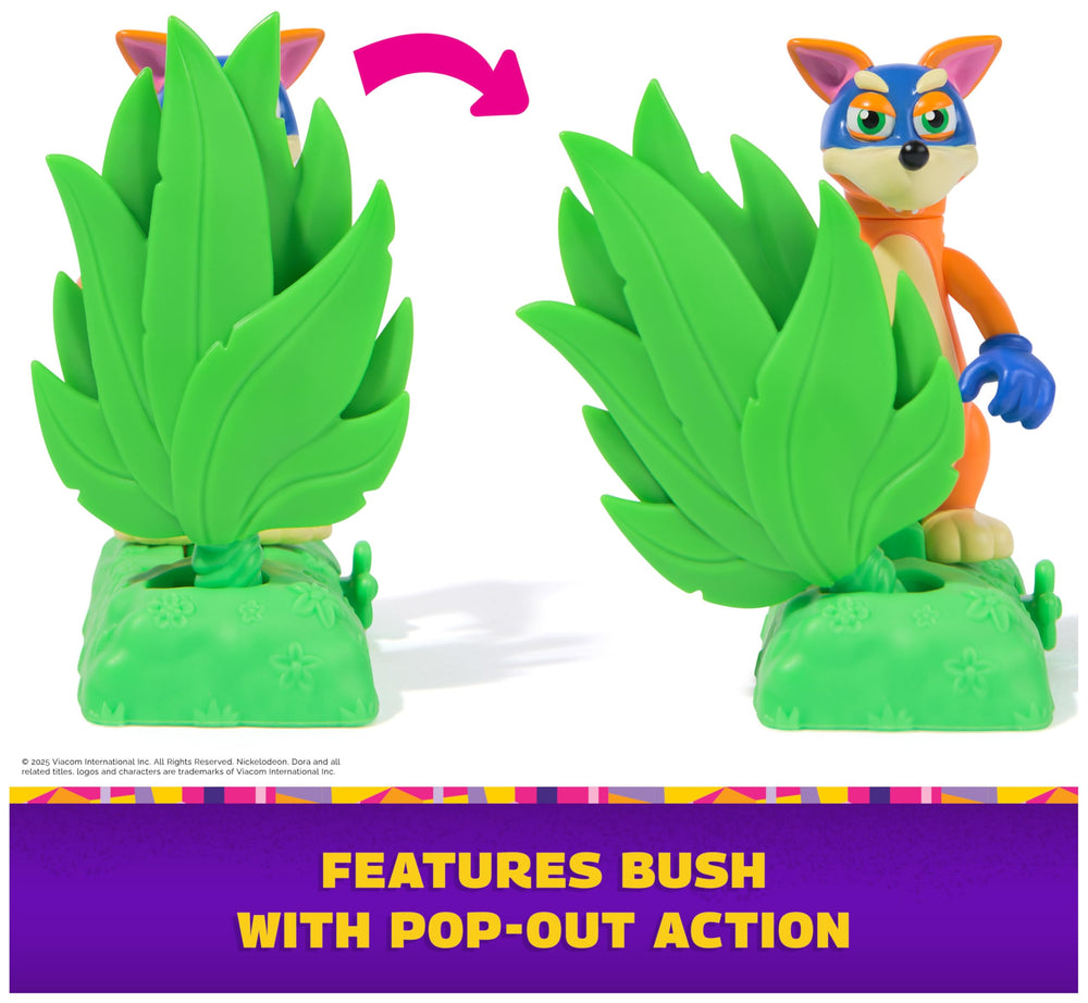 DORA surprise pop-out bush accessory reveals characters during play