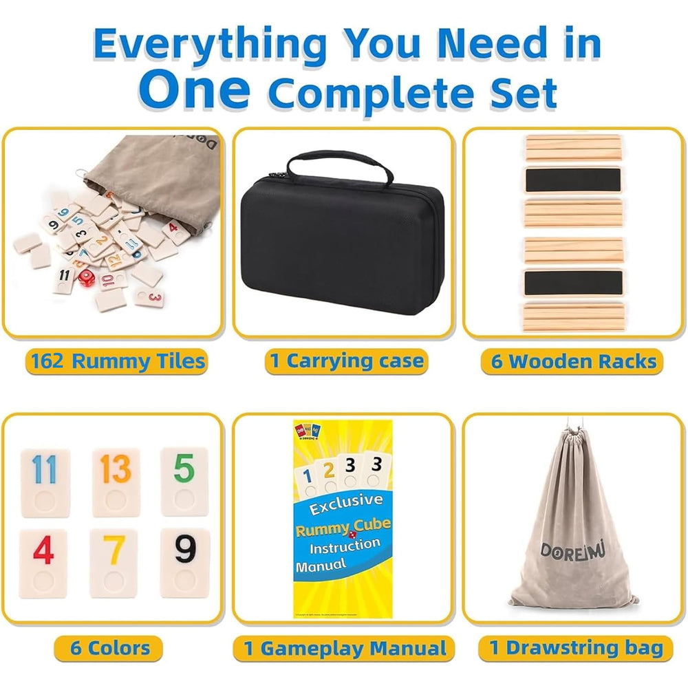 Doreimi included dice and case add portable convenience for on-the-go play.