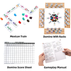 Doreimi nine trains set for a structured Mexican Train setup