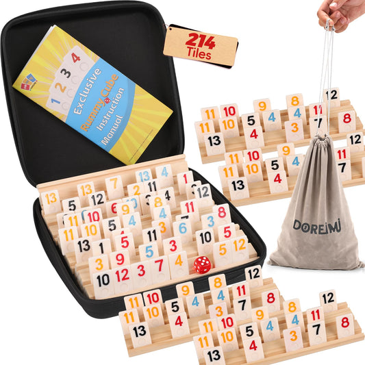 Doreimi Rummy Cube tiles 214 for long, engaging sessions.