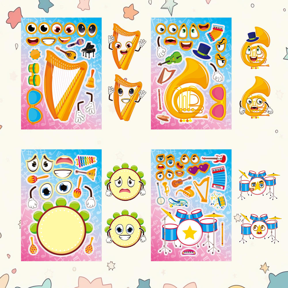 Dorgua accordion stickers: colorful accessories for notebooks and crafts.