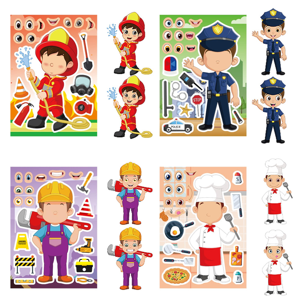 Dorgua career stickers police officer for classroom rewards and DIY projects.