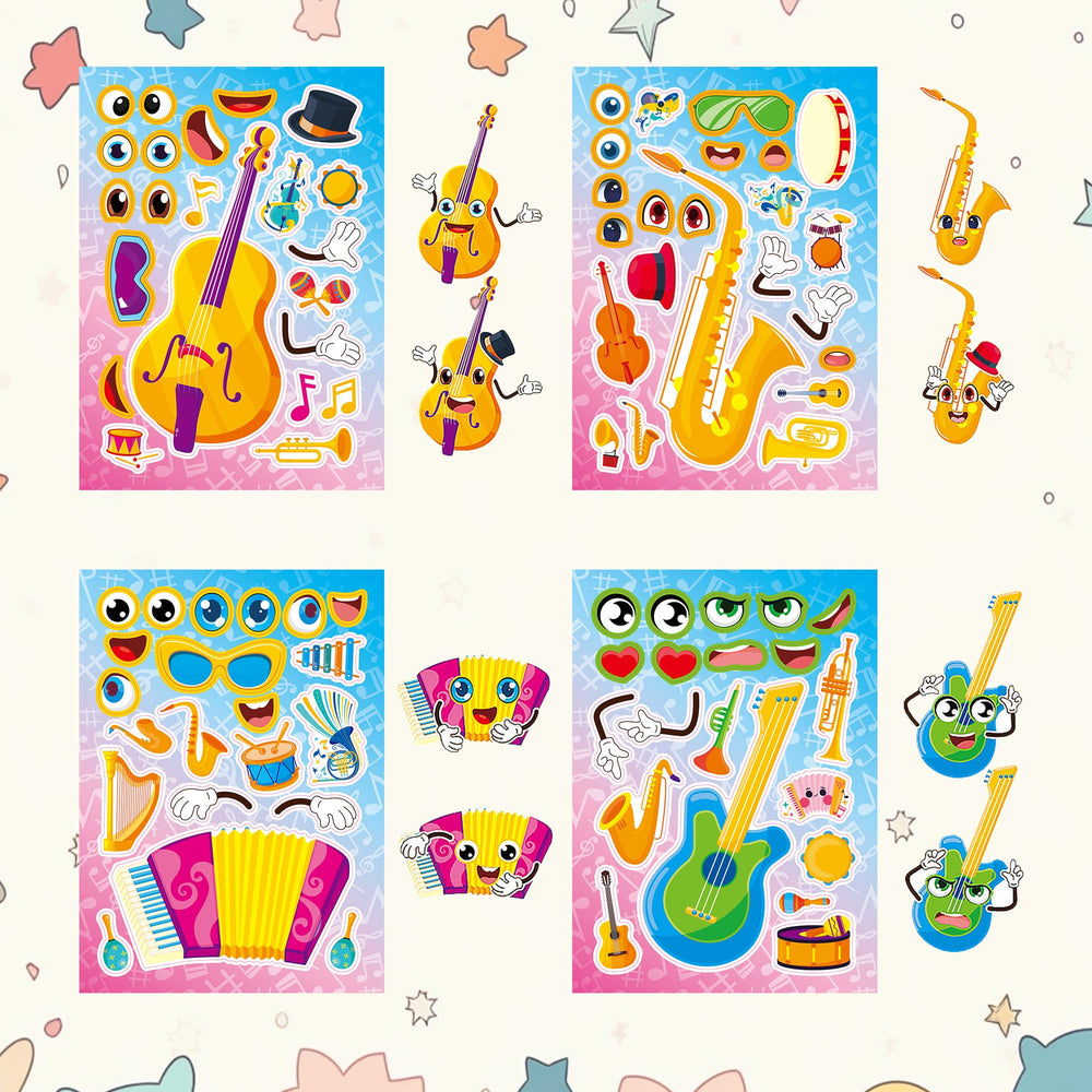 Dorgua drum stickers: bold patterns for party decor and walls.