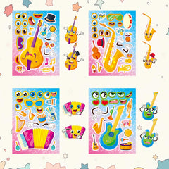 Dorgua drum stickers: bold patterns for party decor and walls.