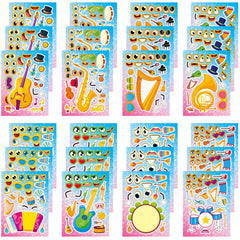 Dorgua instrument designs: vibrant, reusable stickers for DIY decor projects.