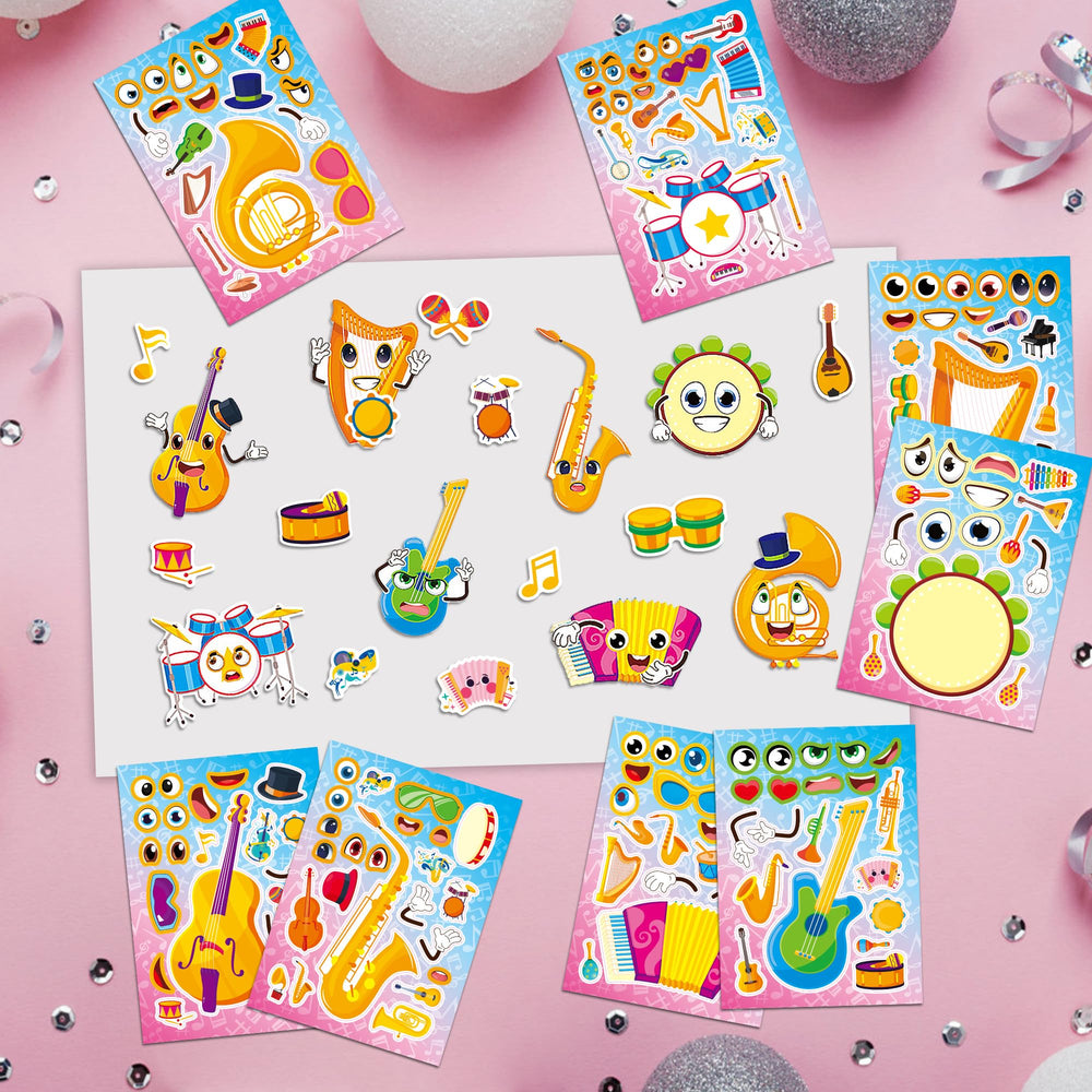 Dorgua mix-and-match stickers: large 21x15 cm for easy DIY assembly.