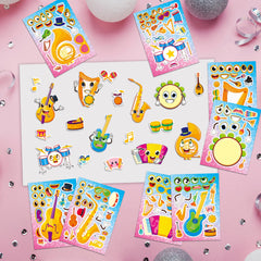 Dorgua mix-and-match stickers: large 21x15 cm for easy DIY assembly.