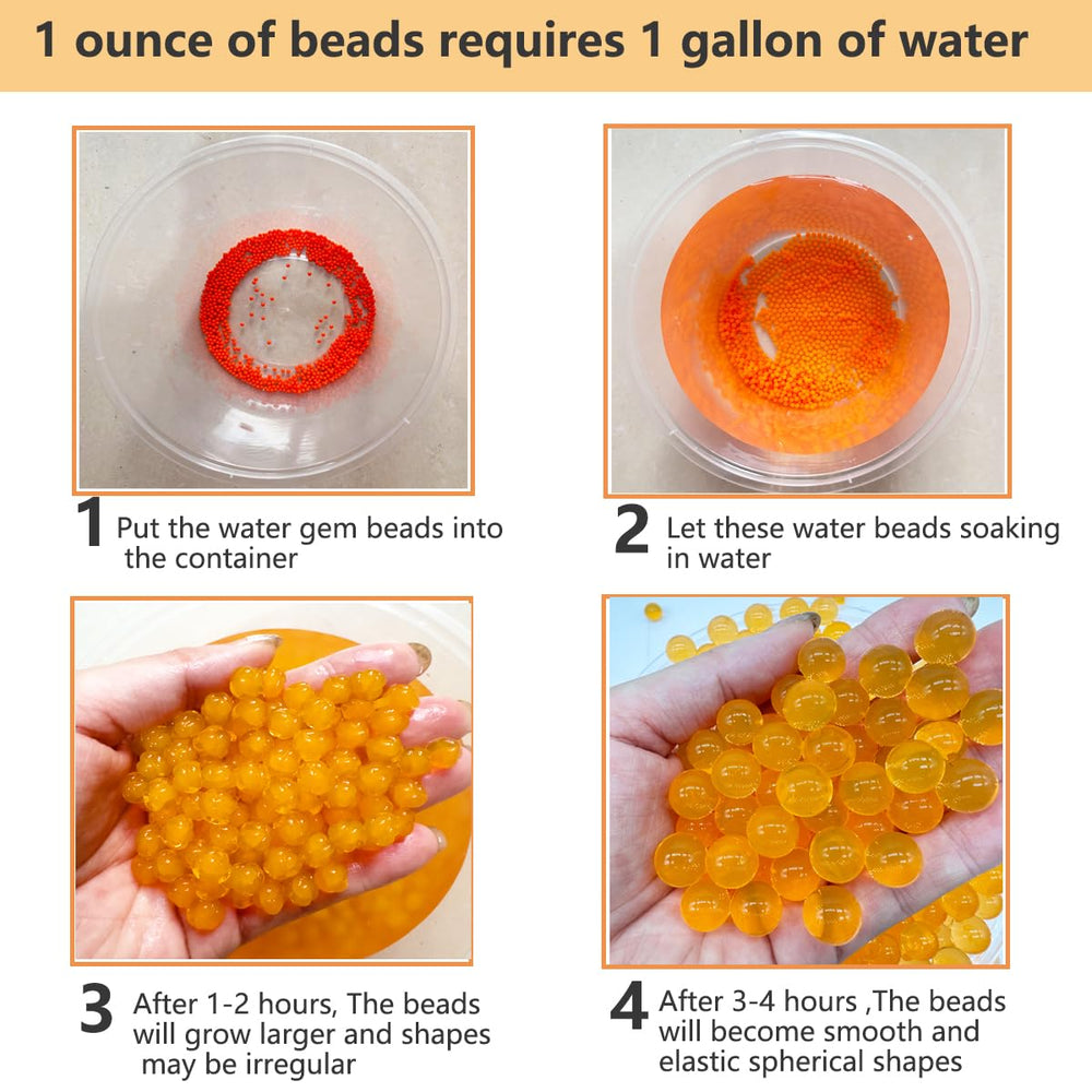 Dortrue gel balls 7-8mm orange compatible with Orby blaster models.