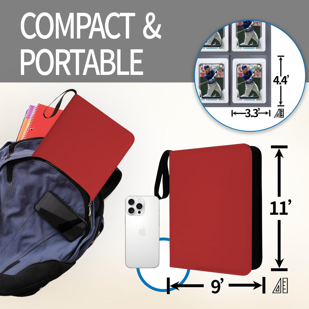 Dosanlues Toploaders Binder three-sided zipper keeps dust out