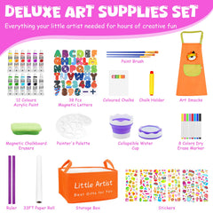 Doselie easel chalkboard surface for bold lines and colorful shading