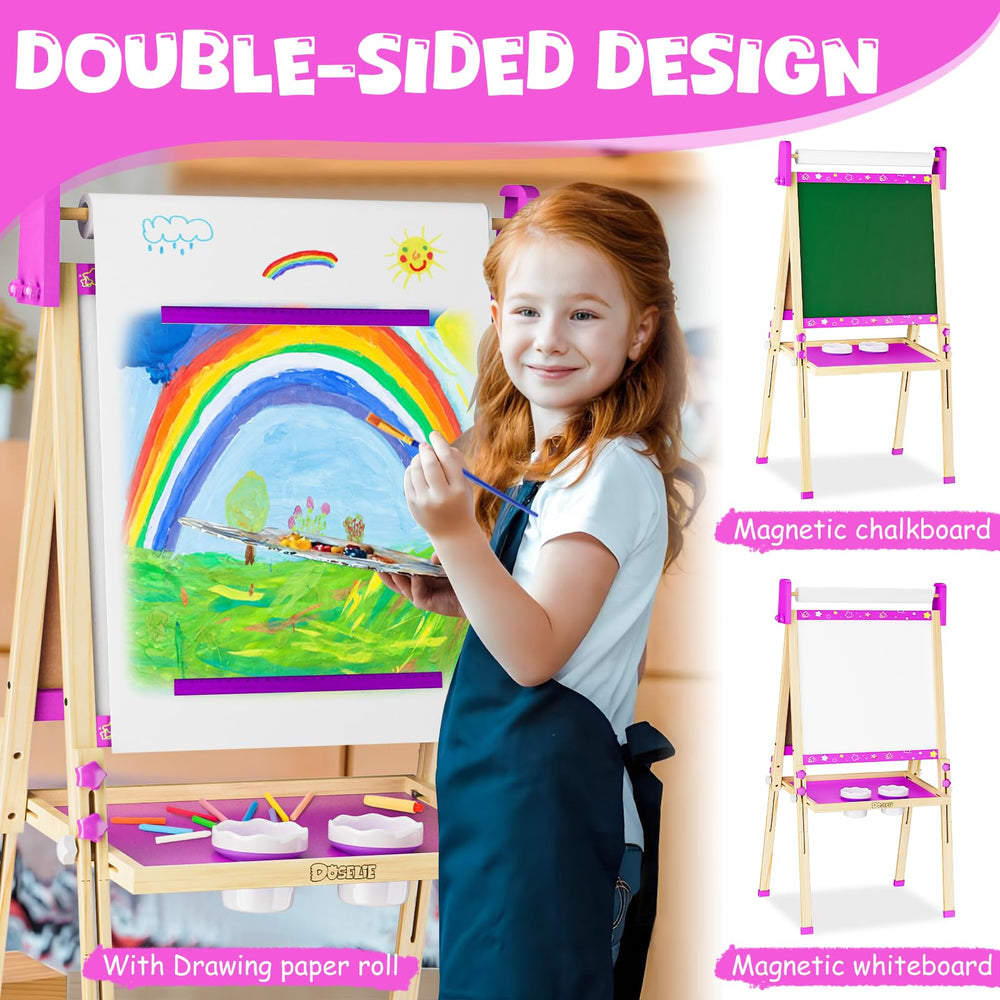 Doselie easel magnetic whiteboard ideal for erasable drawings and letter practice