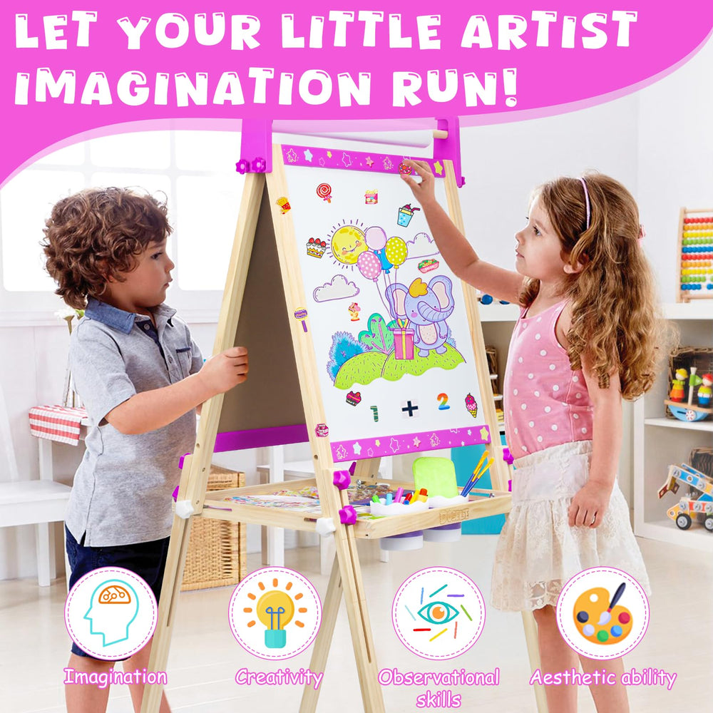 Doselie easel paper roll top enables large scale art projects