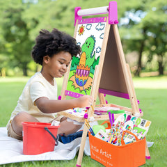 Doselie easel tool-free assembly makes creation easy from the start