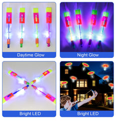 Dossini LED Arrow Helicopter packaging displayed for party-ready gifts.