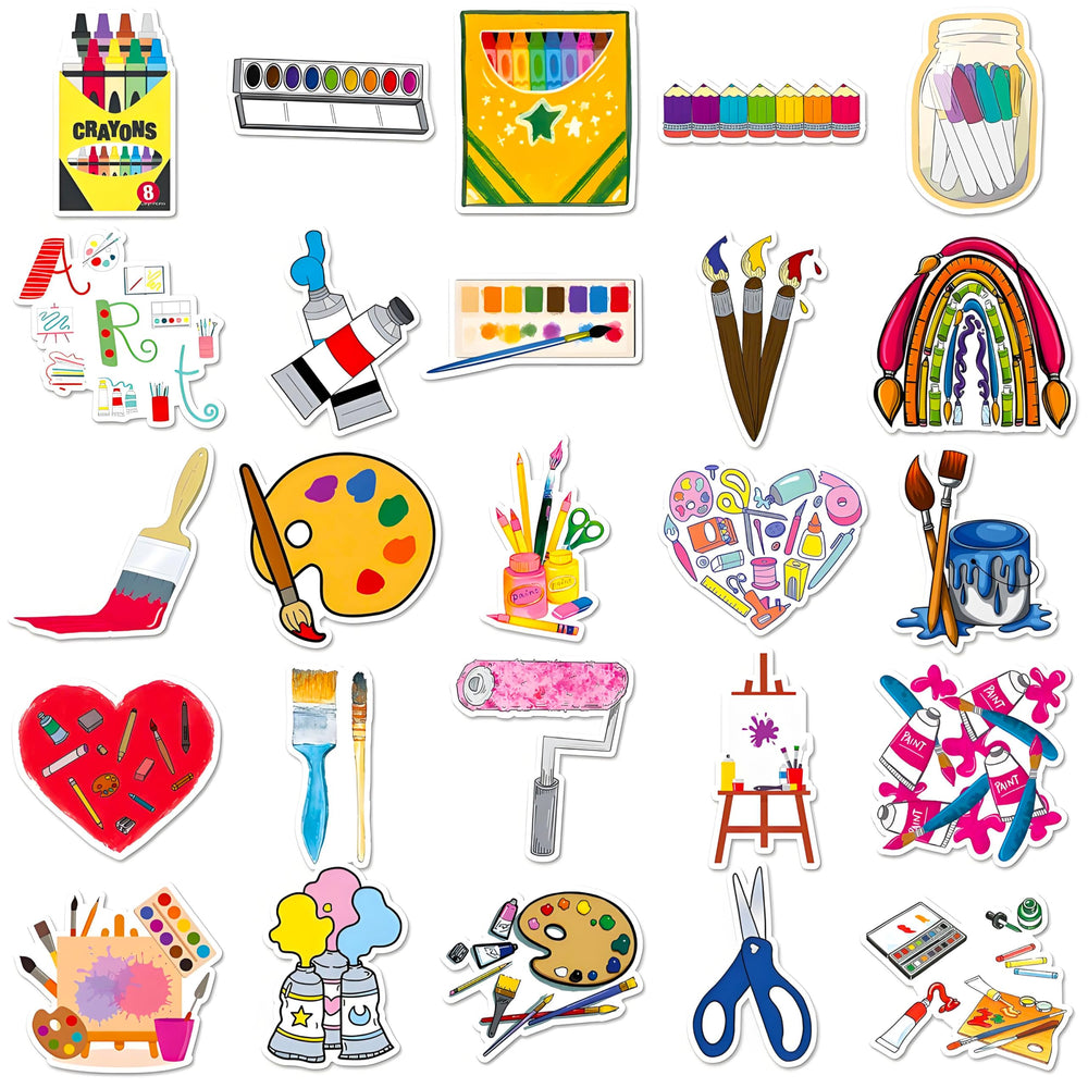 DothRayan Art Painting Stickers on a laptop provide easy customization and creative expression