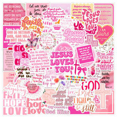 DothRayan Bible Verse Stickers Pack for water bottles and journals, durable and waterproof.