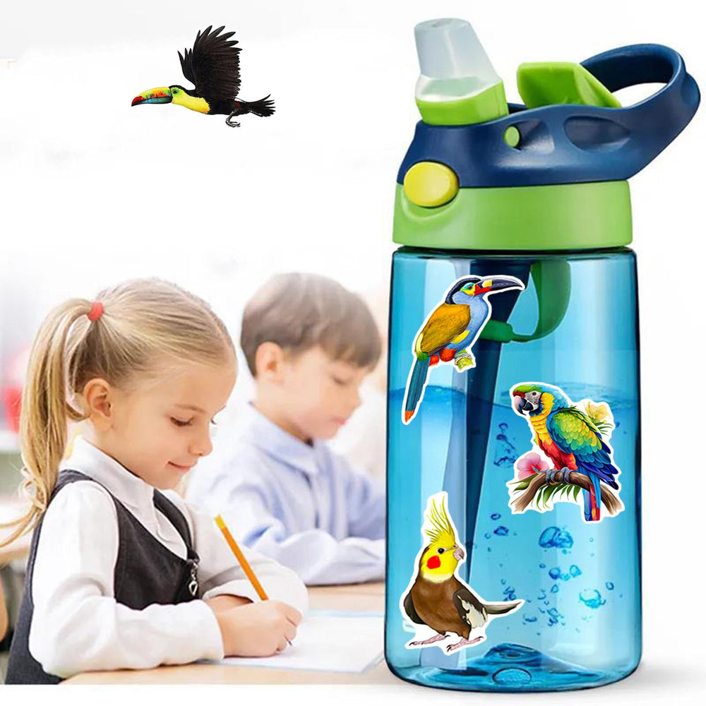 DothRayan birds stickers easy to apply on smooth surfaces.