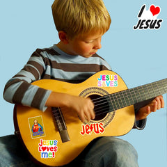 DothRayan Jesus stickers decorate laptop with colorful scripture art