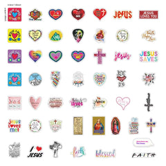 DothRayan Jesus stickers decorate notebook cover with daily inspiration