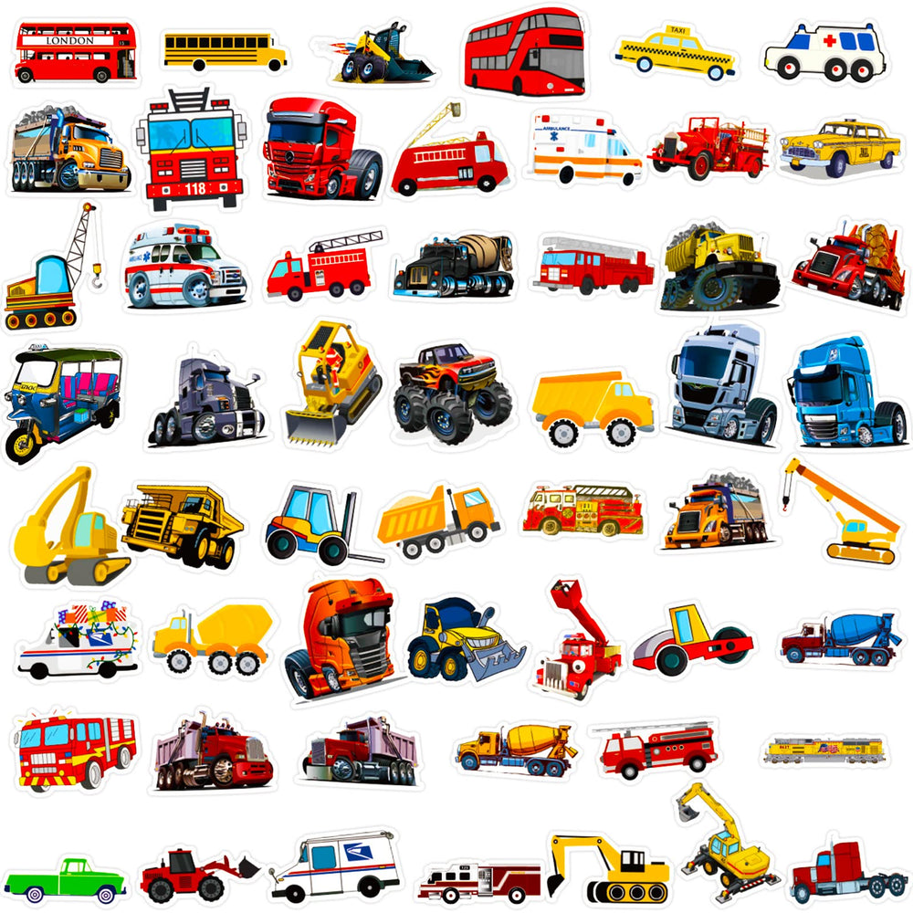 DothRayan wall stickers with trucks brighten classrooms and study spaces.