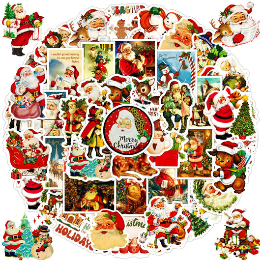 DothRayan Santa sticker adds festive charm to scrapbooks and gift packaging.