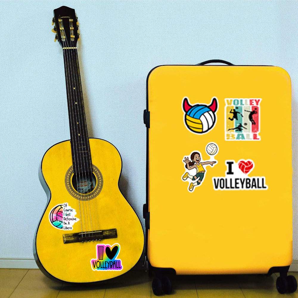 DothRayan volleyball stickers gift set, ideal for players and coaches.
