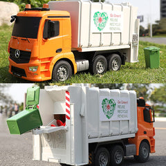 DOUBLE E Benz RC truck in 4WD excels on varied surfaces for dynamic sessions.