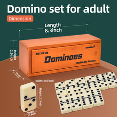 Doublefan dominoes spinner design visible on ivory tiles for smooth turning during play