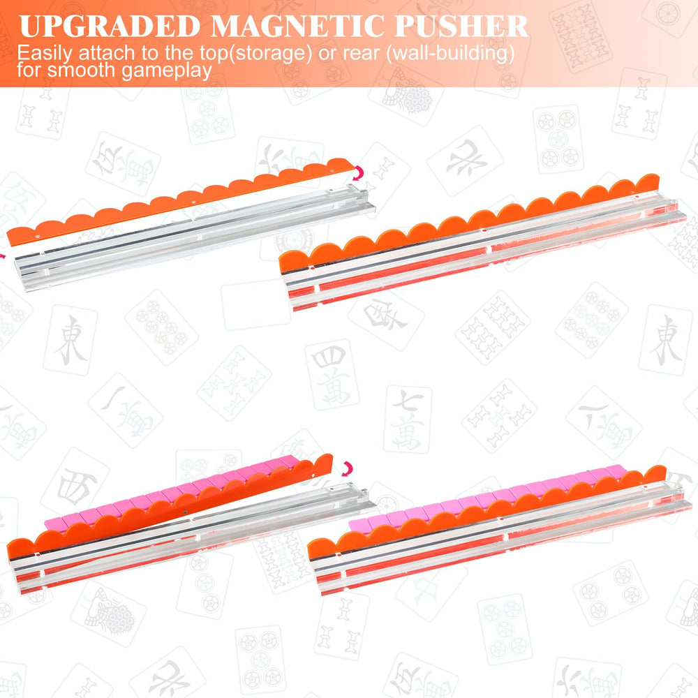 DoubleFill yellow rack with pushers enhances easy setup