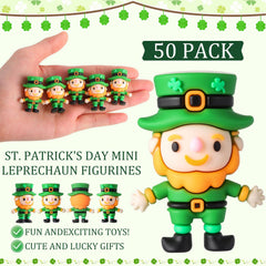 DoubleFill St. Patrick's Day leprechaun figurine ready for party favors and classroom rewards