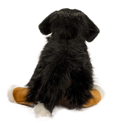 Douglas Alps Bernese Mountain Dog plush close-up nose, leatherette nose adds realistic charm.