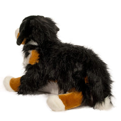 Douglas Alps Bernese Mountain Dog plush fur detail, tri-colored coat invites imaginative play.