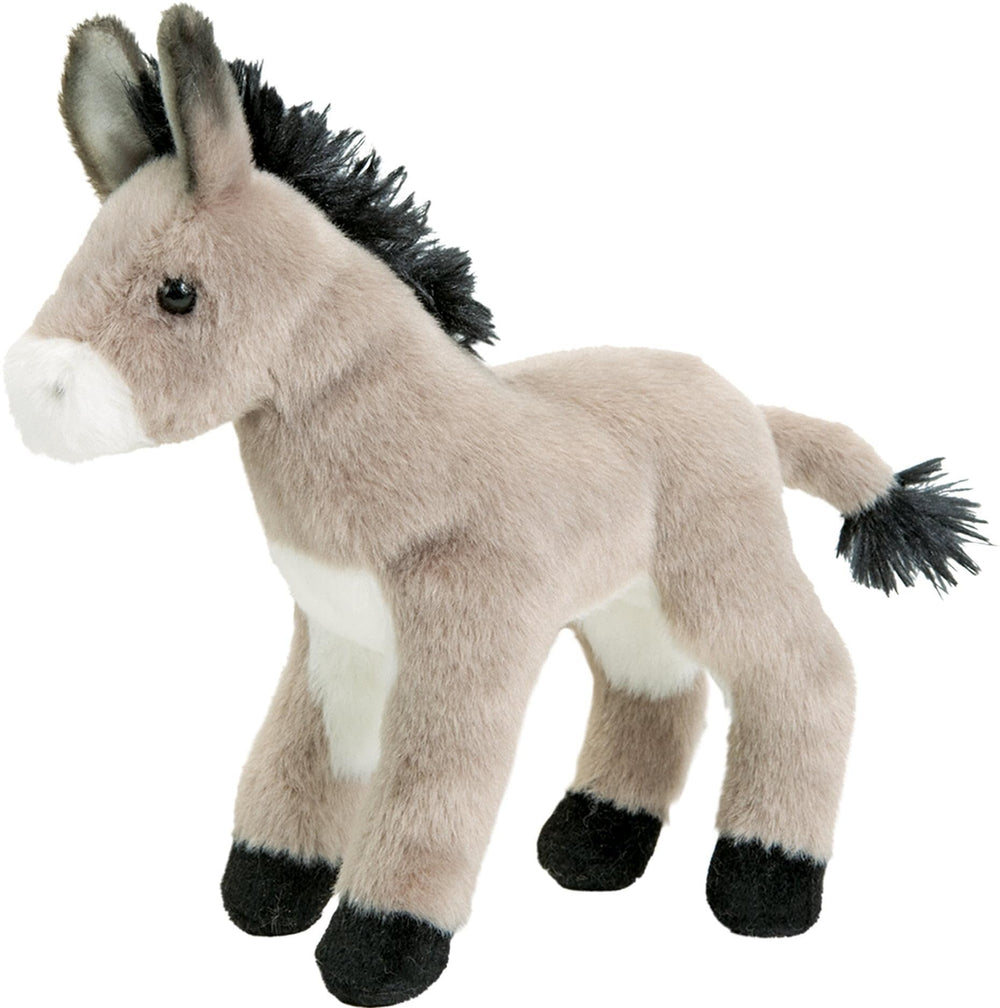 Douglas Bordon Burro plush—8-inch donkey, soft fur, durable, ideal for hugs