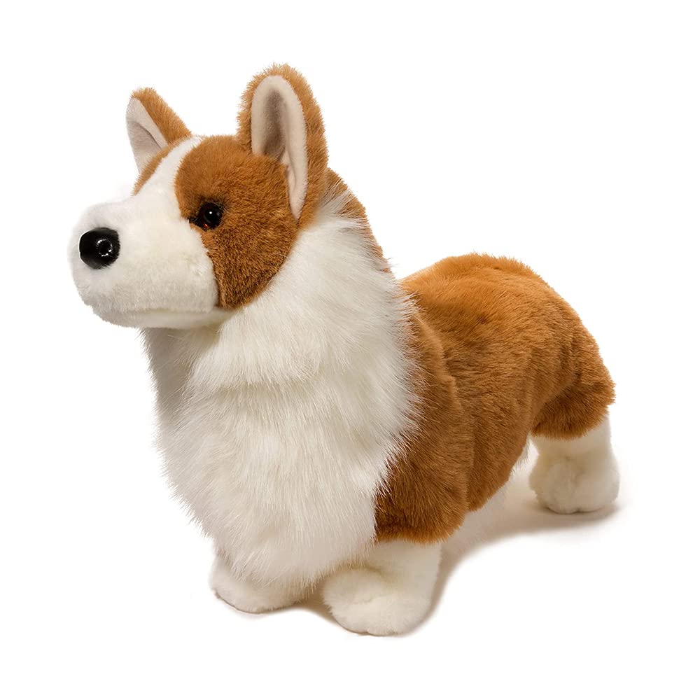 Douglas Chadwick Corgi plush soft materials enable cozy hugs.