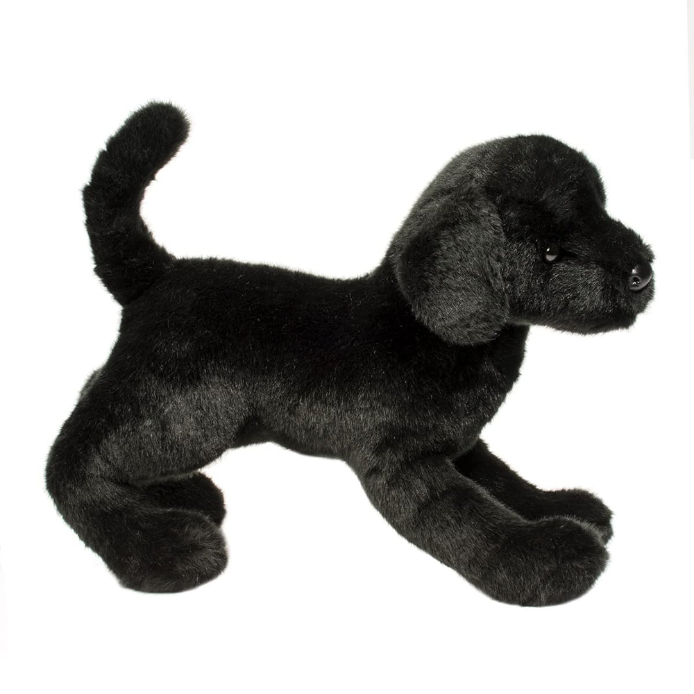 Douglas Chester Black Lab plush design: designed in Keene, NH, USA.