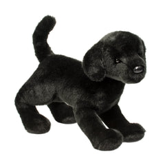 Douglas Chester Black Lab plush size: 16 inches long for near real feel.
