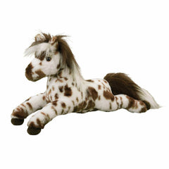 Douglas Duke Leopard Appaloosa Horse Plush shows a soft coat for gentle cuddles.
