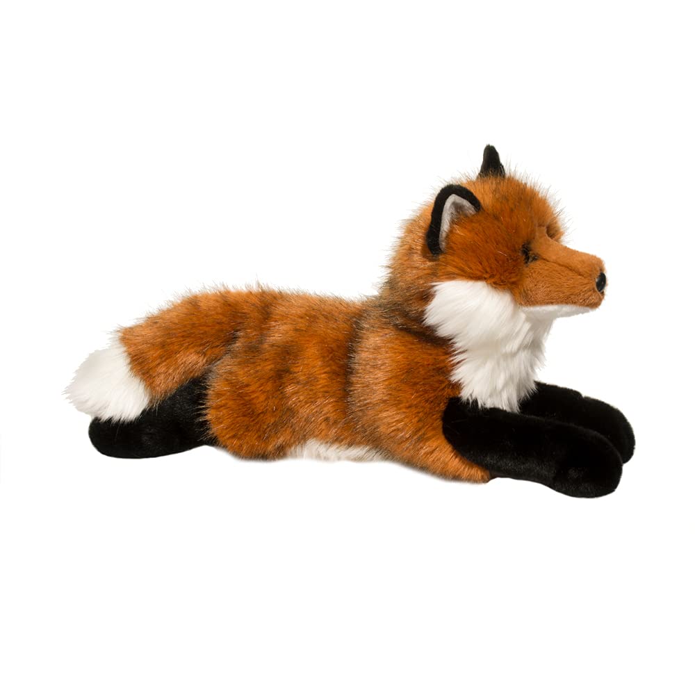 Douglas Fletcher red fox plush coat texture showing soft faux fur realism