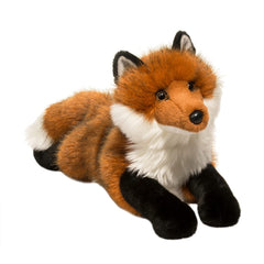 Douglas Fletcher red fox plush face with lifelike expression for imaginative play