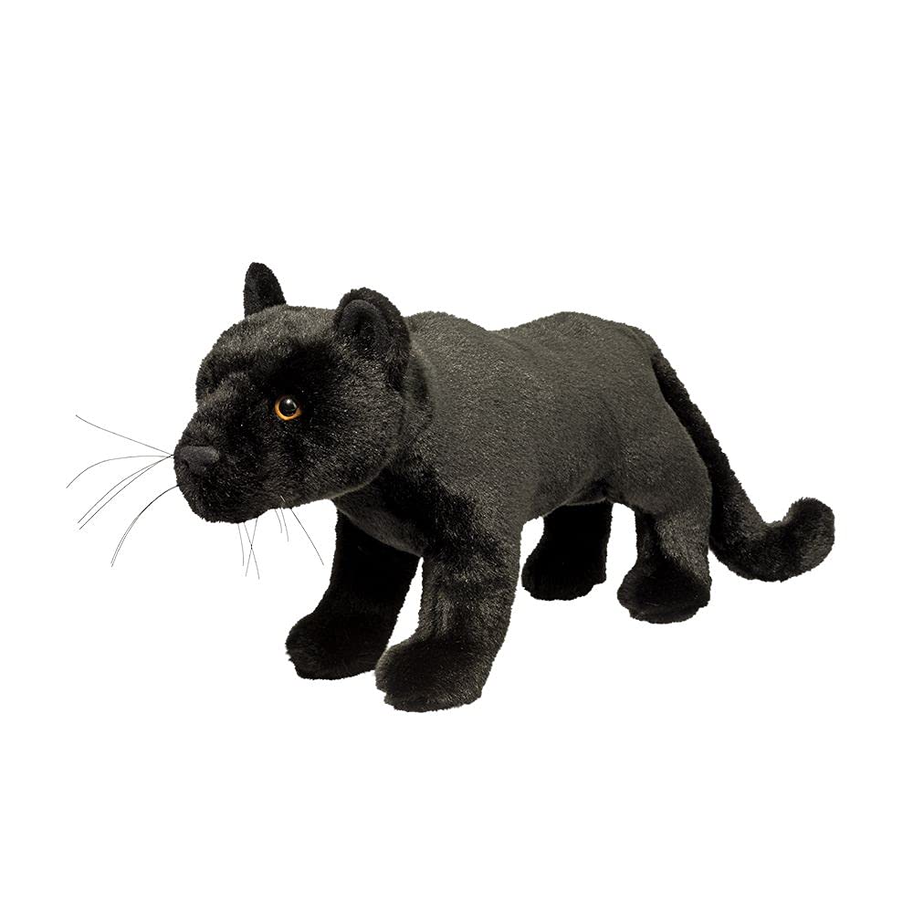 Douglas Jagger Black Panther plush full-body image for display and cuddling.