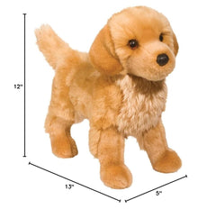 Douglas King Golden Retriever plush, face detail, lifelike expression for storytelling and companionship.