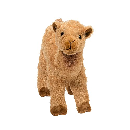 Douglas Lawrence Camel plush care: machine washable for easy cleaning.