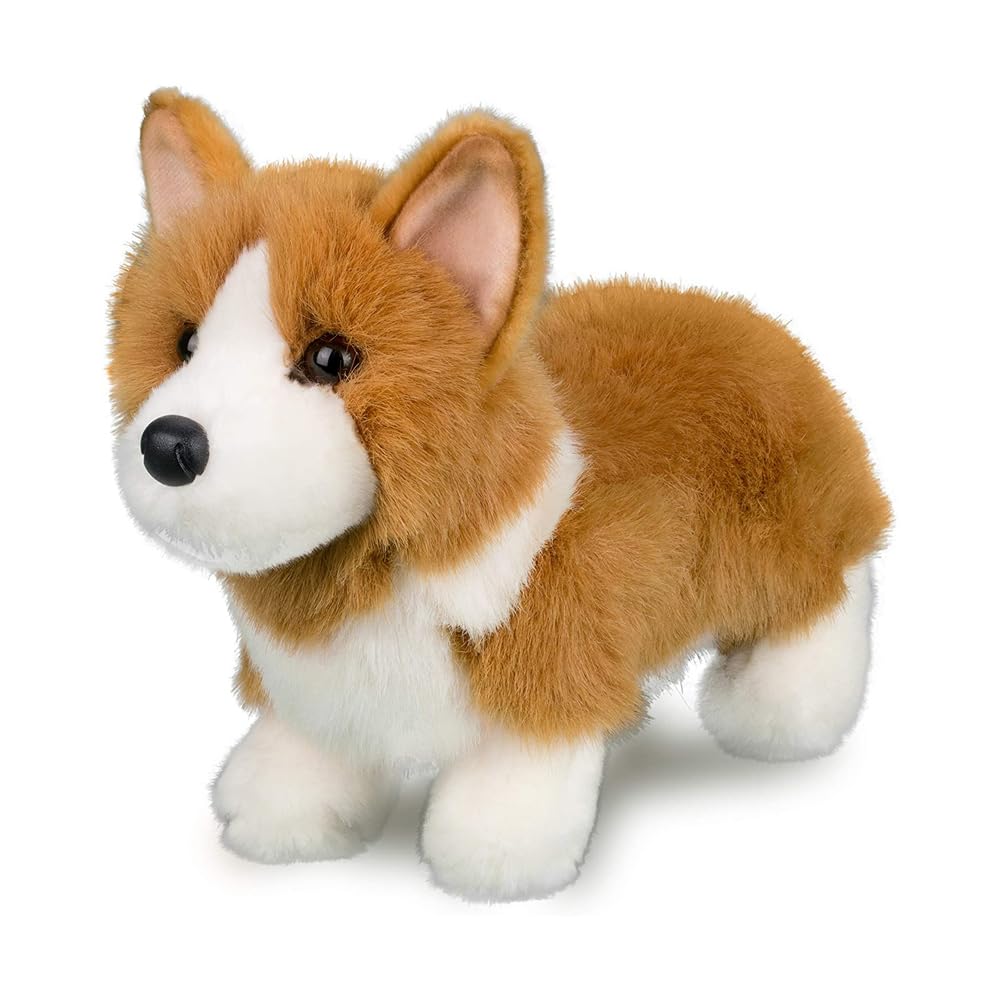 Douglas Louie Corgi plush surface washable for easy cleaning.