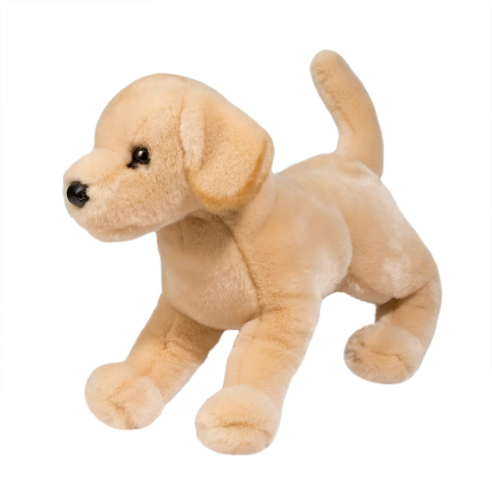 Douglas Mandy Yellow Lab plush ears show airbrushed detail.