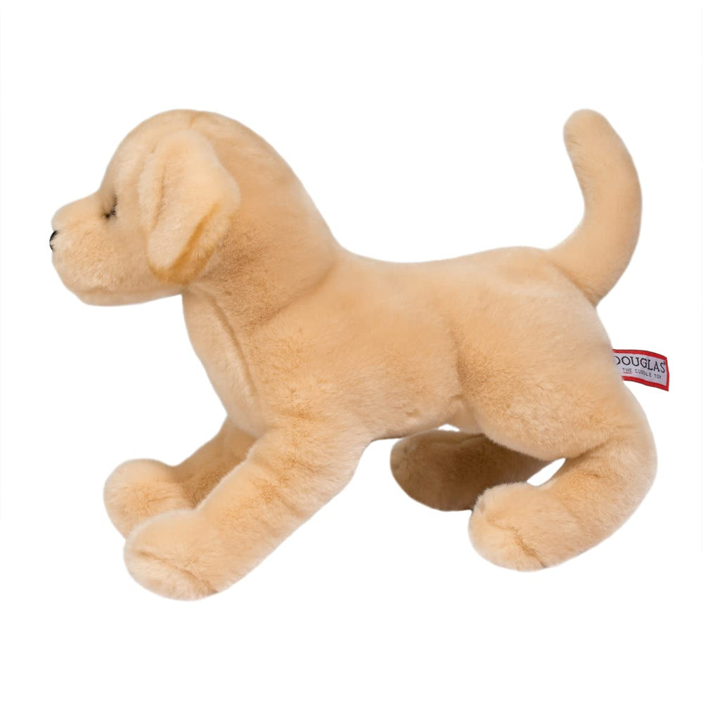 Douglas Mandy Yellow Lab plush nose adds lifelike charm.