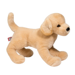 Douglas Mandy Yellow Lab plush stitching and finish signal durability.